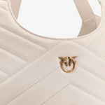 Borsa in pelle 104536A2AO Z14Q PINKO Bianco seta-antique gold 