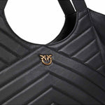Borsa in pelle 104536A2AO Z99Q PINKO Nero-antique gold 