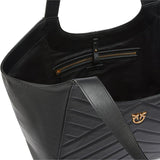 Borsa in pelle 104536A2AO Z99Q PINKO Nero-antique gold 