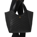 Borsa in pelle 104536A2AO Z99Q PINKO Nero-antique gold 