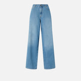 Jeans palazzo in denim medio chiaro 104601A2DR PJO PINKO Lav. medio chiaro 
