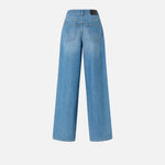 Jeans palazzo in denim medio chiaro 104601A2DR PJO PINKO Lav. medio chiaro 