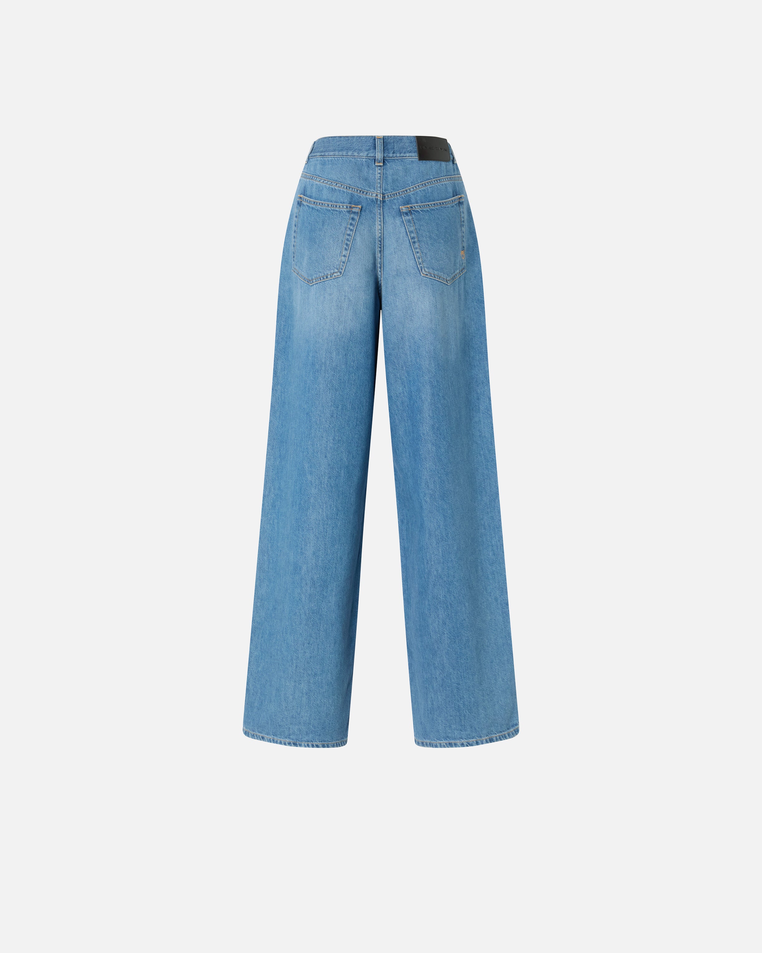 Jeans palazzo in denim medio chiaro 104601A2DR PJO PINKO Lav. medio chiaro 