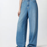 Jeans palazzo in denim medio chiaro 104601A2DR PJO PINKO Lav. medio chiaro 