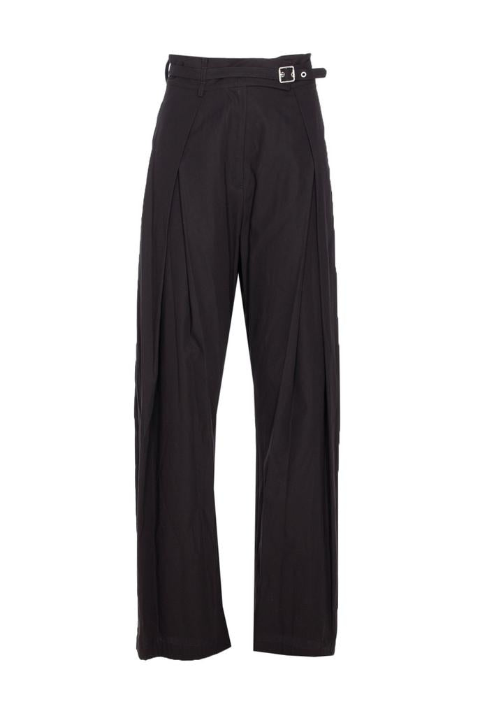 Pantaloni larghi con cinturini in vita 104648A2ER Z99 PINKO Nero limousine 