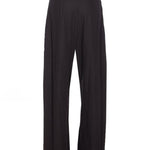 Pantaloni larghi con cinturini in vita 104648A2ER Z99 PINKO Nero limousine 
