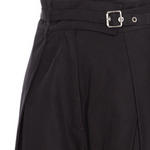 Pantaloni larghi con cinturini in vita 104648A2ER Z99 PINKO Nero limousine 