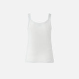Top a canotta in maglia metallizzata con bottoni 104649A2CQ I17 PINKO Argento-metallizzato 
