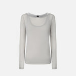 Maglia jersey garza leggera a maniche lunghe 104653A2CL IIA PINKO Grigio scuro 