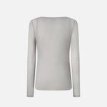 Maglia jersey garza leggera a maniche lunghe 104653A2CL IIA PINKO Grigio scuro 