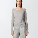 Maglia jersey garza leggera a maniche lunghe 104653A2CL IIA PINKO Grigio scuro 