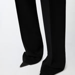 Pantaloni eleganti svasati in cady tecnico 104690A213 Z99 PINKO Nero limousine 