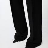 Pantaloni eleganti svasati in cady tecnico 104690A213 Z99 PINKO Nero limousine 