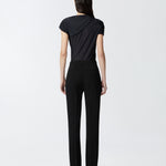 Pantaloni eleganti svasati in cady tecnico 104690A213 Z99 PINKO Nero limousine 