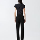 Pantaloni eleganti svasati in cady tecnico 104690A213 Z99 PINKO Nero limousine 