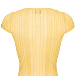 Maglia smanicata 104773A1ND C43 PINKO Giallo canna dindia 