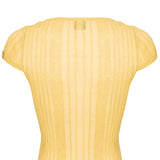 Maglia smanicata 104773A1ND C43 PINKO Giallo canna dindia 