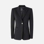 Blazer monopetto in viscosa effetto scuba 104903A1L3 Z99 PINKO Black 