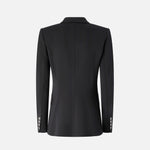 Blazer monopetto in viscosa effetto scuba 104903A1L3 Z99 PINKO Black 