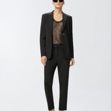 Blazer monopetto in viscosa effetto scuba 104903A1L3 Z99 PINKO Black 