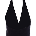 Gilet corto in tessuto tecnico con schiena scoperta 104931A213 Z99 PINKO Nero limousine 