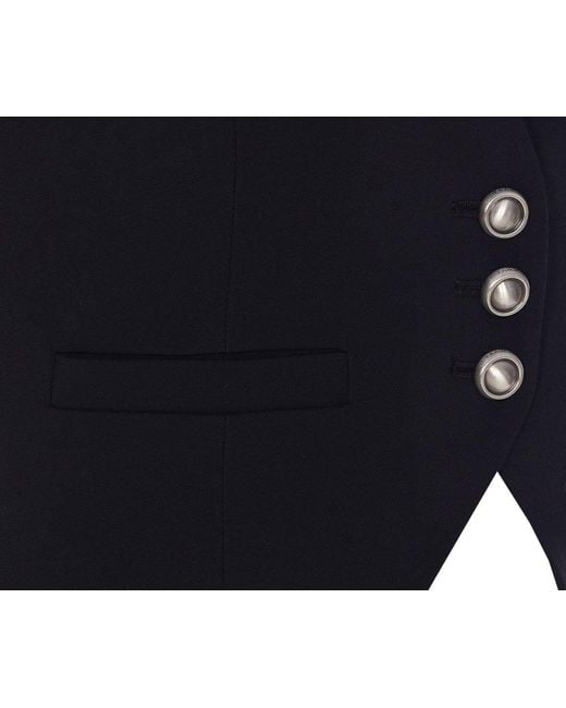 Gilet corto in tessuto tecnico con schiena scoperta 104931A213 Z99 PINKO Nero limousine 
