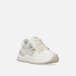 Sneaker chunky con satin e strass SS0055P073 DY7 PINKO Yougurt 