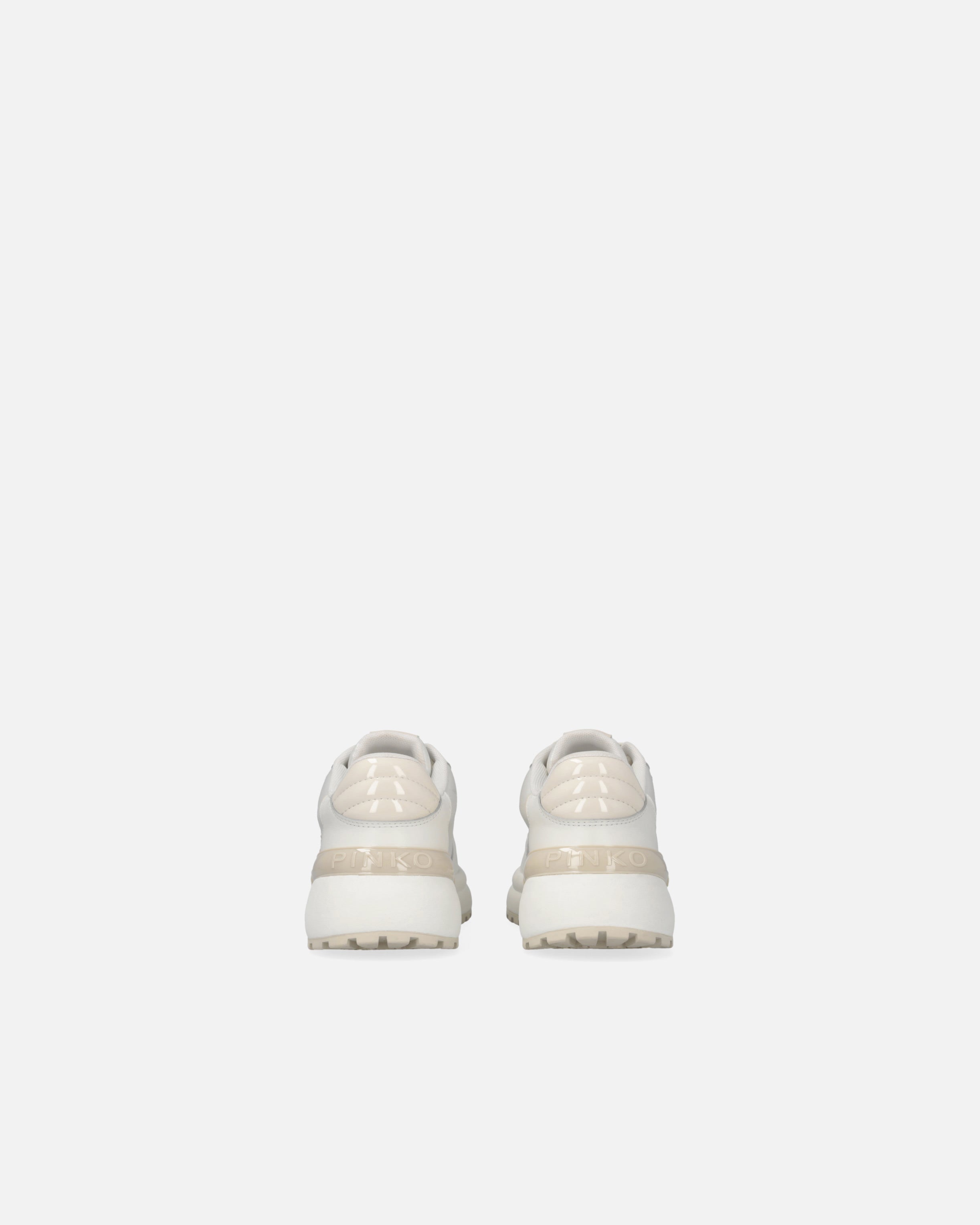 Sneaker chunky con satin e strass SS0055P073 DY7 PINKO Yougurt 