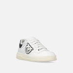 Sneaker in pelle con logo bianco e nero SS0077P001 ZZ1 PINKO White/black 