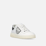 Sneaker in pelle con logo bianco e nero SS0077P001 ZZ1 PINKO White/black 