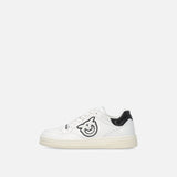 Sneaker in pelle con logo bianco e nero SS0077P001 ZZ1 PINKO White/black 