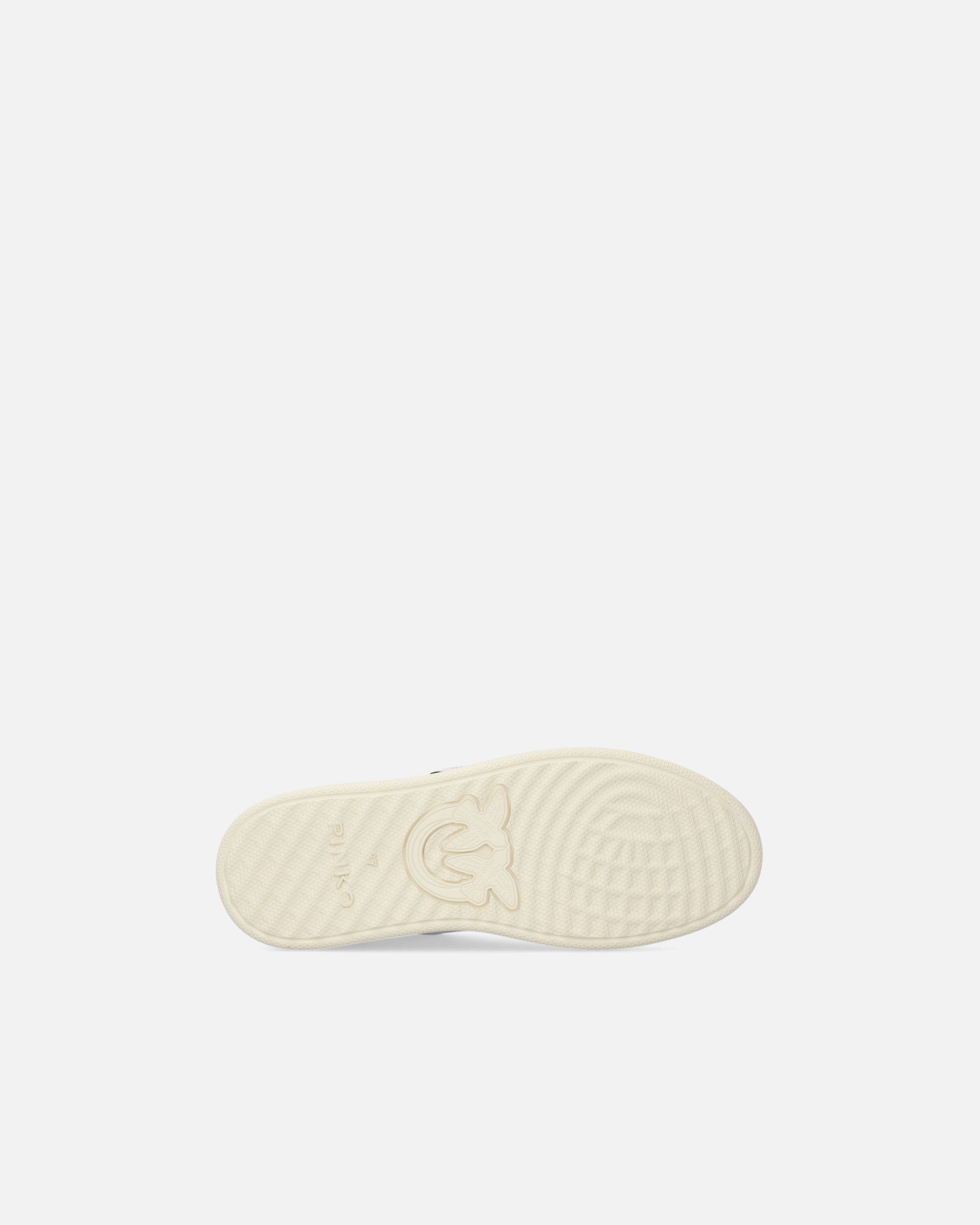 Sneaker in pelle con logo bianco e nero SS0077P001 ZZ1 PINKO White/black 