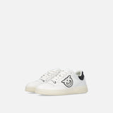 Sneaker in pelle con logo bianco e nero SS0077P001 ZZ1 PINKO White/black 