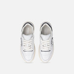 Sneaker in pelle con logo bianco e nero SS0077P001 ZZ1 PINKO White/black 