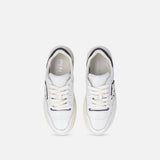 Sneaker in pelle con logo bianco e nero SS0077P001 ZZ1 PINKO White/black 