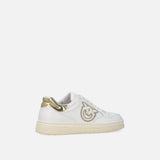 Sneaker in pelle con dettagli metallizzati SS0077P014 ZIA PINKO White/platinum 