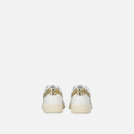 Sneaker in pelle con dettagli metallizzati SS0077P014 ZIA PINKO White/platinum 