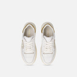 Sneaker in pelle con dettagli metallizzati SS0077P014 ZIA PINKO White/platinum 
