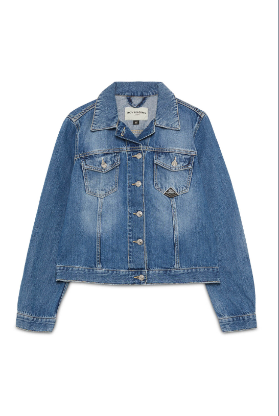 Giubbotto in tela denim RND047 D606 2852 C0999 ROY ROGER'S Denim 