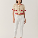 Pantalone in cotone RND057 P381 0127 C0367 ROY ROGER'S Blanc de blanc 