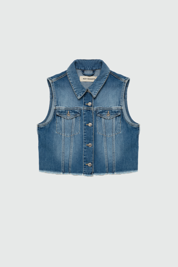 Gilet in denim RND90136 D606 2862 C0999 ROY ROGER'S Denim 