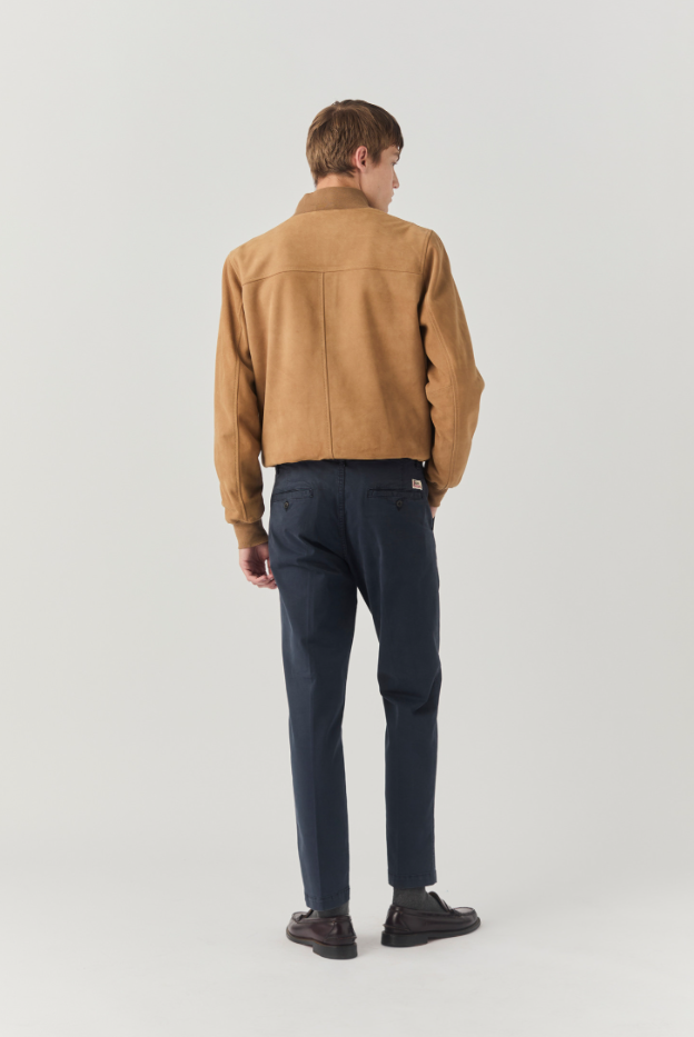 Pantalone in cotone lavato RRU90001 C925 0112 C0048 ROY ROGER'S Blue navy 