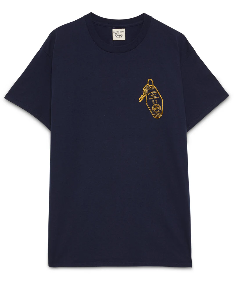 T-Shirt manica corta RDV004 CM43 C0048 ROY ROGER'S X DAVE'S NEW YORK Blue navy 