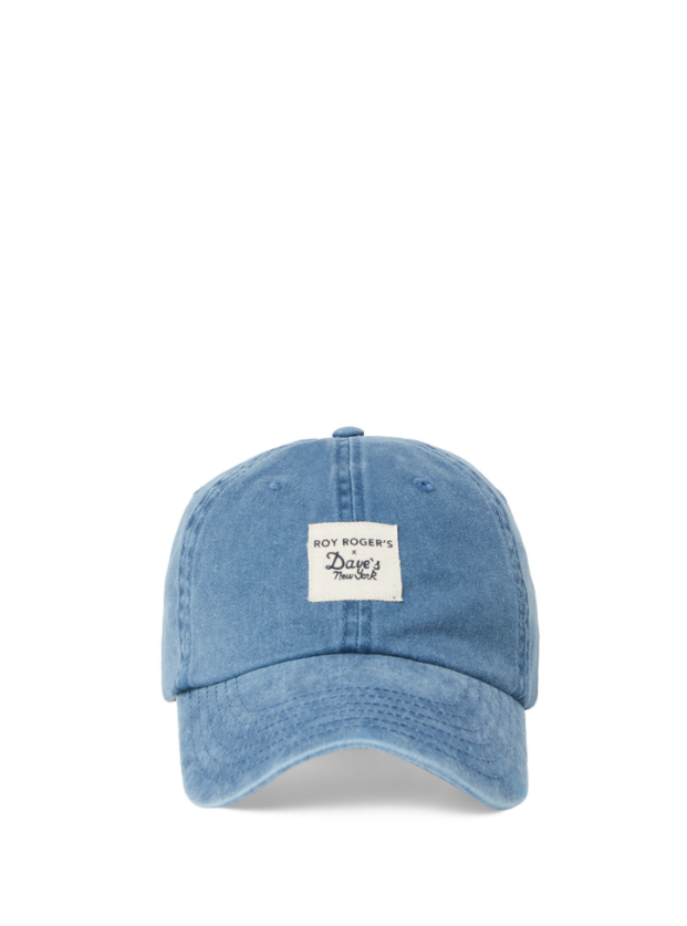 Cappello in cotone stone washed RDV010 CL31 C0001 ROY ROGER'S X DAVE'S NEW YORK Blue 