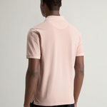 Polo Mackinack tinta in capo in piqué di cotone elasticizzato CFWOPO0065MRUT1483 4409 WOOLRICH Rose smoke 