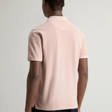 Polo Mackinack tinta in capo in piqué di cotone elasticizzato CFWOPO0065MRUT1483 4409 WOOLRICH Rose smoke 