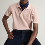 Polo Mackinack tinta in capo in piqué di cotone elasticizzato CFWOPO0065MRUT1483 4409 WOOLRICH Rose smoke 