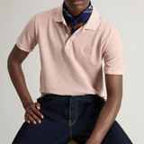 Polo Mackinack tinta in capo in piqué di cotone elasticizzato CFWOPO0065MRUT1483 4409 WOOLRICH Rose smoke 