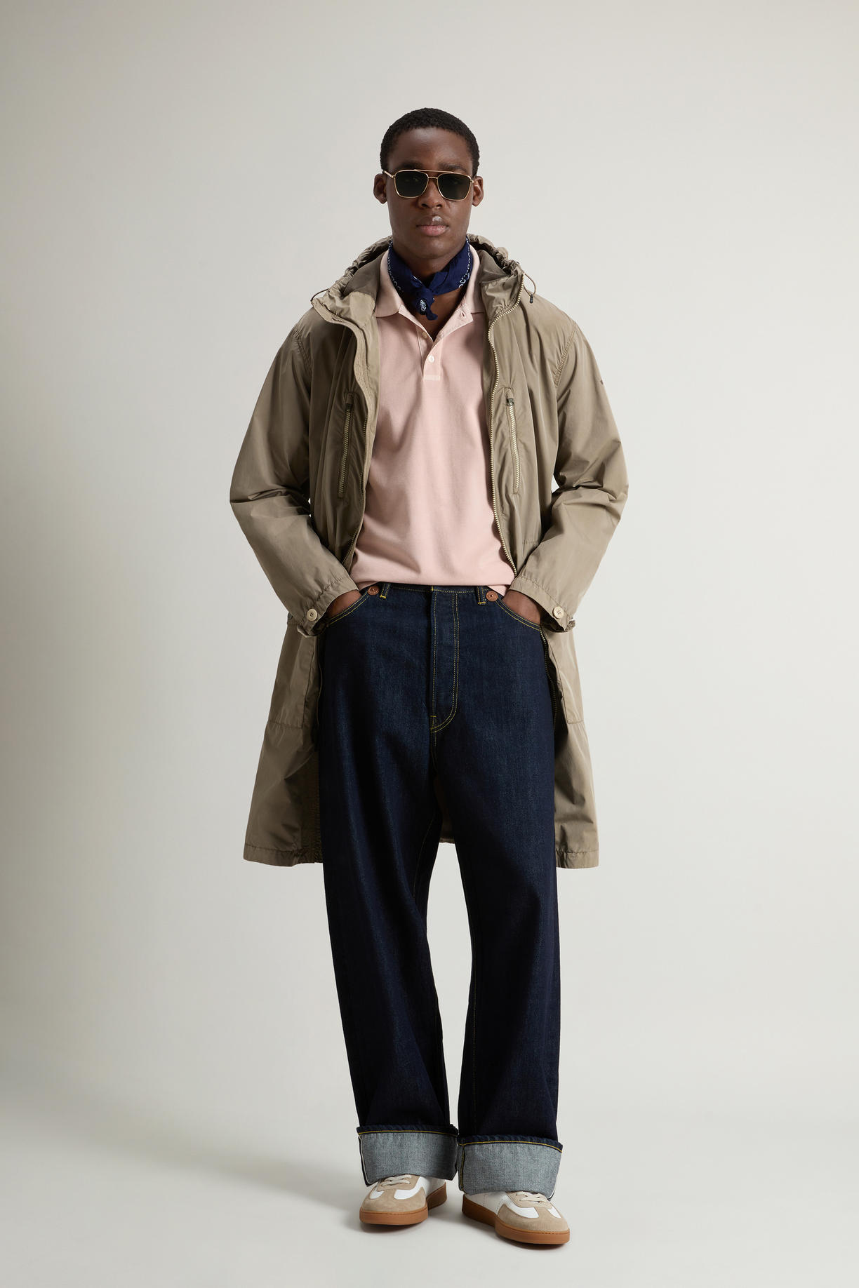 Polo Mackinack tinta in capo in piqué di cotone elasticizzato CFWOPO0065MRUT1483 4409 WOOLRICH Rose smoke 