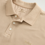 Polo Mackinack tinta in capo in piqué di cotone elasticizzato CFWOPO0065MRUT1483 8640 WOOLRICH White pepper 